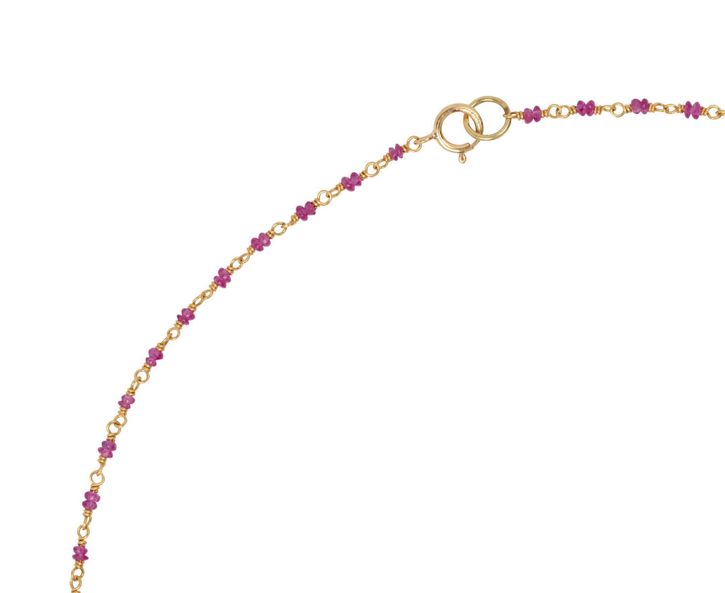 Ruby Spun Sugar Necklace