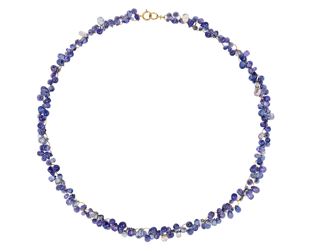 Tanzanite and Blue Sapphire Boa Necklace