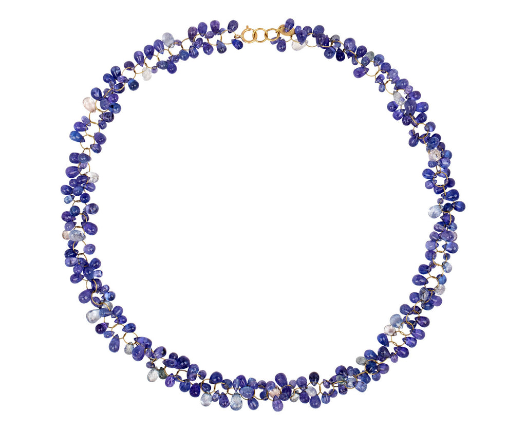 Tanzanite and Blue Sapphire Boa Necklace