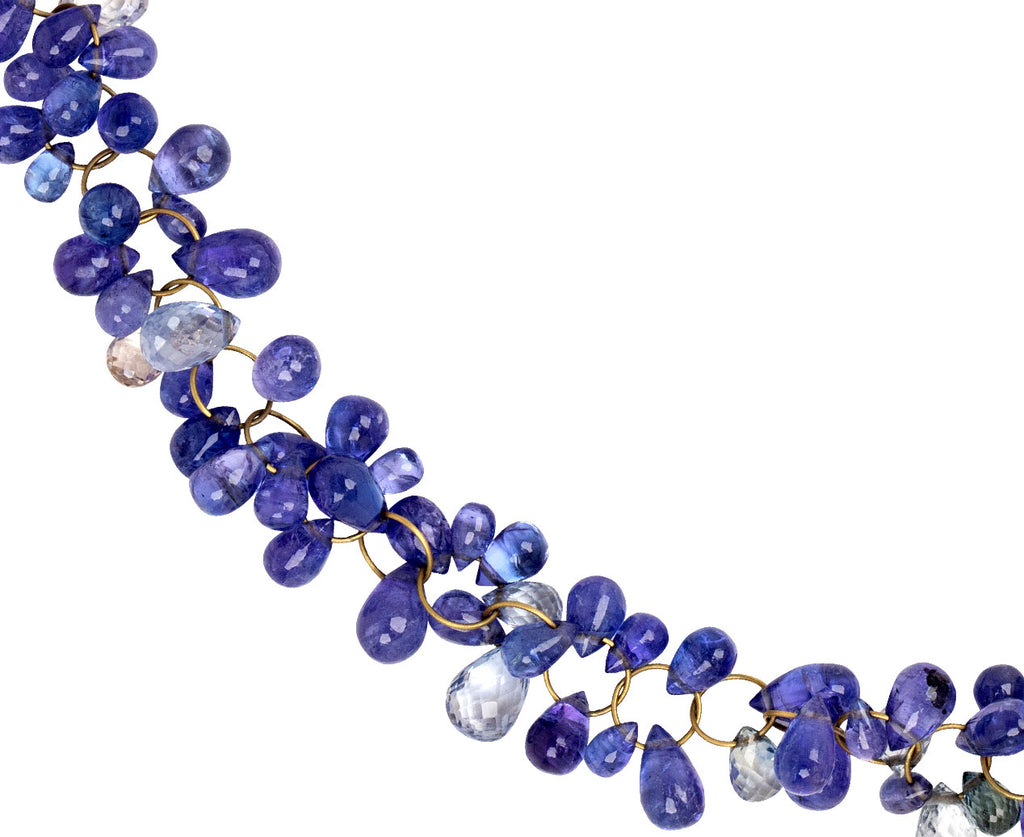 Tanzanite and Blue Sapphire Boa Necklace