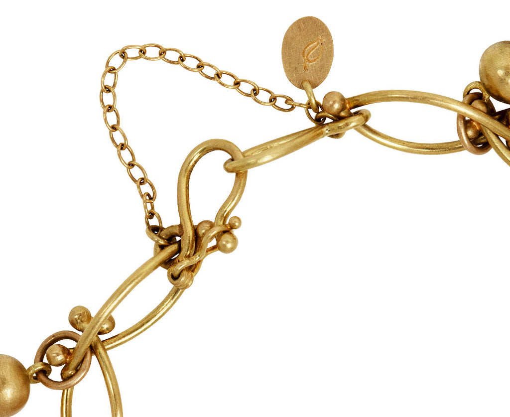Bird's Nest Bracelet with Gemstone Drops