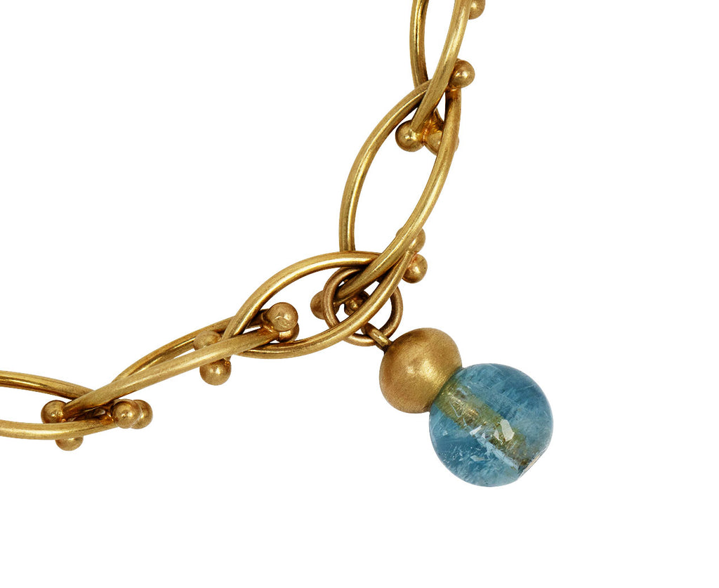 Bird's Nest Bracelet with Gemstone Drops