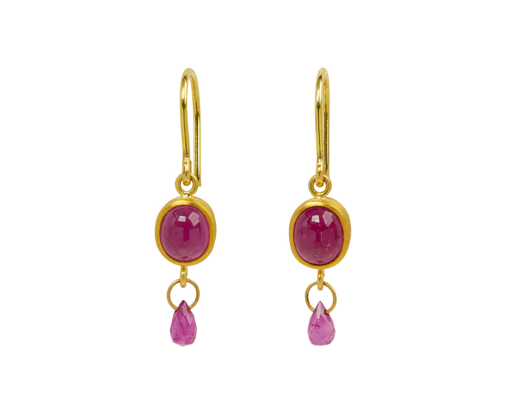 Double Ruby Apple and Eve Earrings - TWISTonline 