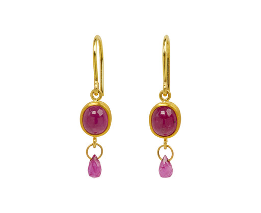Double Ruby Apple and Eve Earrings - TWISTonline 