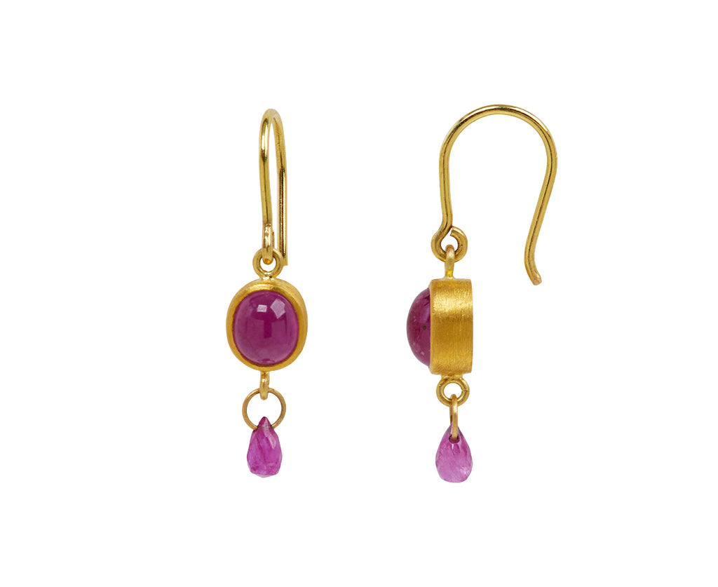 Double Ruby Apple and Eve Earrings - TWISTonline 