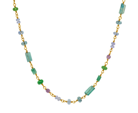 Mallary Marks Multi-Gem Spun Sugar Necklace