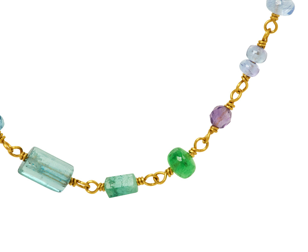 Mallary Marks Multi-Gem Spun Sugar Necklace - Closeup