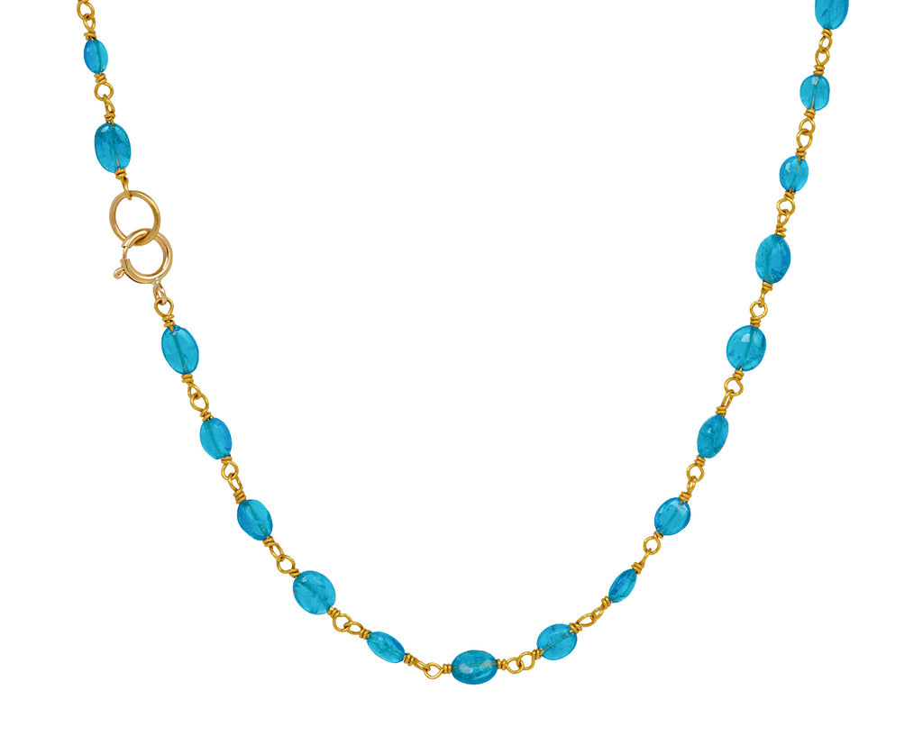 Apatite and Pink Ruby Spun Sugar Necklace - TWISTonline 