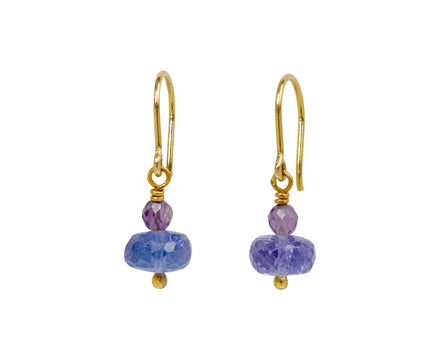 Mallary Marks Spun Sugar Emerald and Aquamarine Earrings