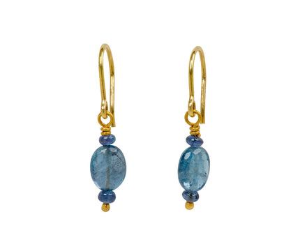 Mallary Marks Spun Sugar Blue Sapphire and Aquamarine Earrings