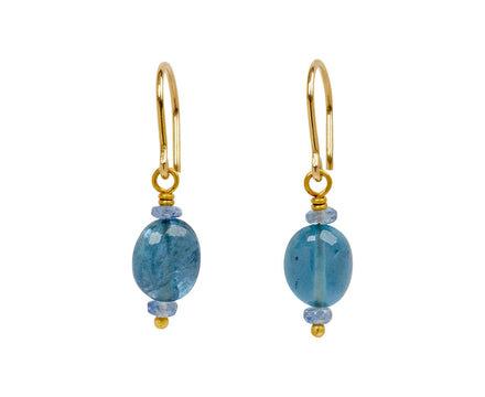 Mallary Marks Spun Sugar Blue Sapphiure and Aquamarine Earrings