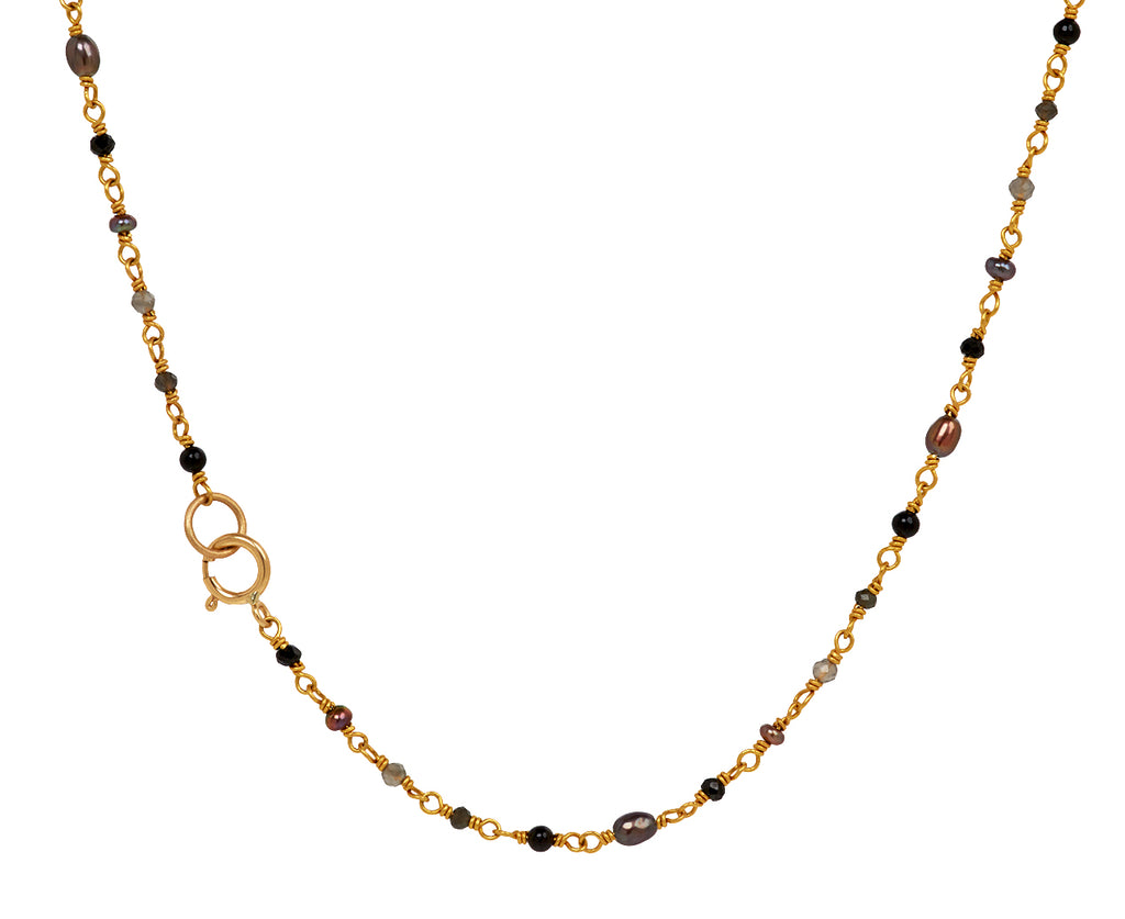 Sapphire, Pearl and Moonstone Spun Sugar Necklace - TWISTonline 
