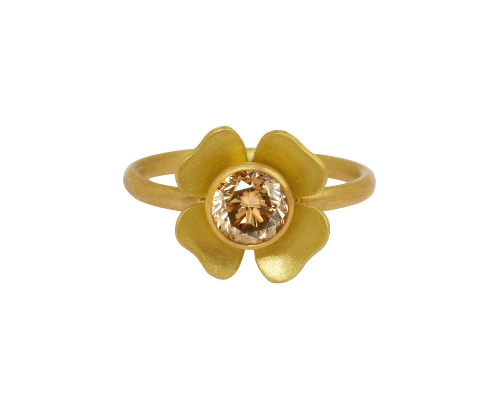 Mallary Marks Brown Champagne Diamond Small Zina Ring