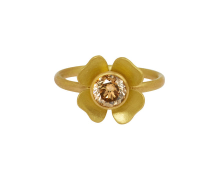 Mallary Marks Brown Champagne Diamond Small Zina Ring
