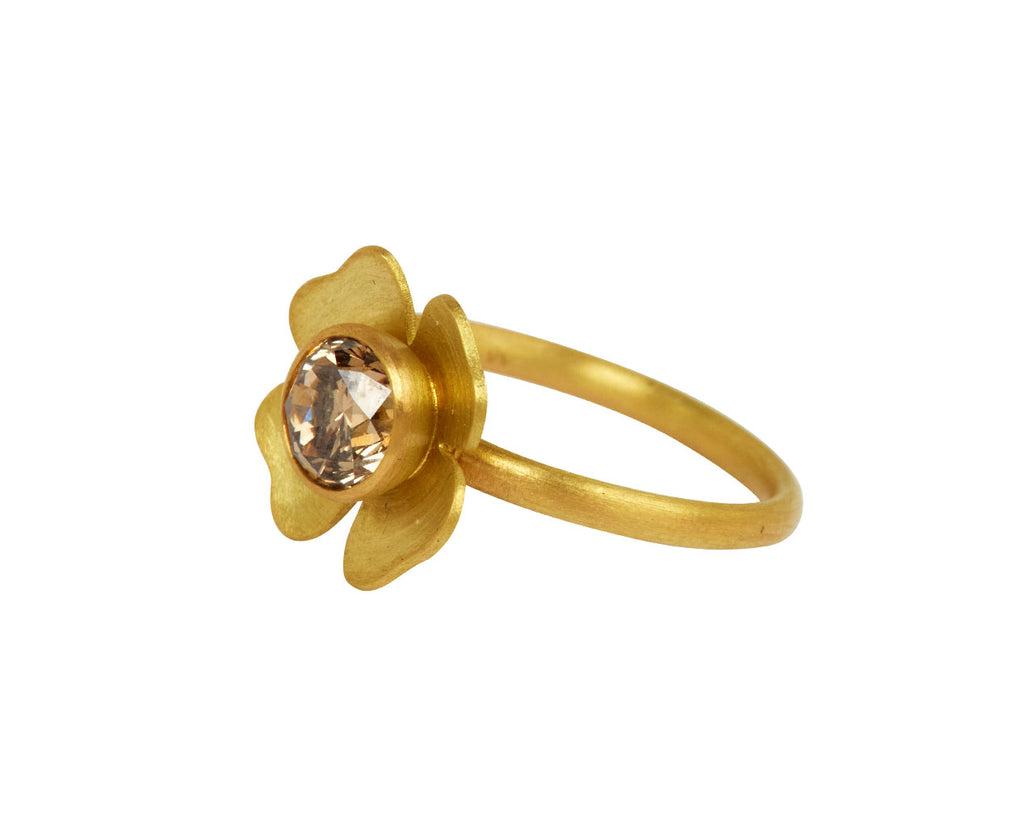 Mallary Marks Brown Champagne Diamond Small Zina Ring - side