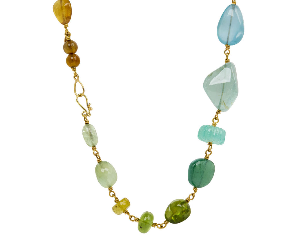 Large Rainbow Spun Sugar Necklace