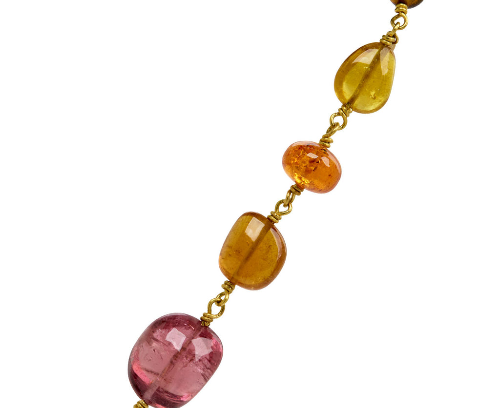 Large Rainbow Spun Sugar Necklace
