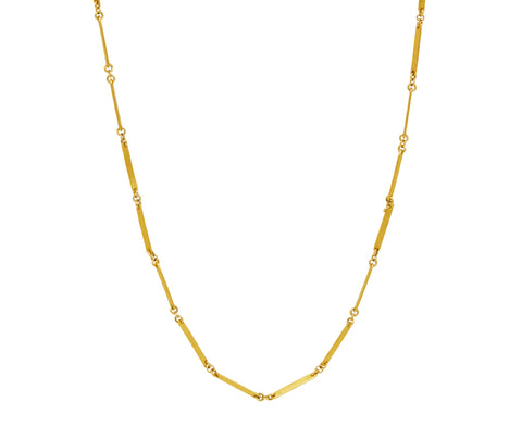 Mallary Marks Bamboo Gold Link Chain Necklace