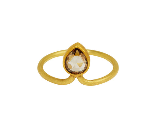 Mallary Marks Rose Cut Brown Diamond Tiara Ring