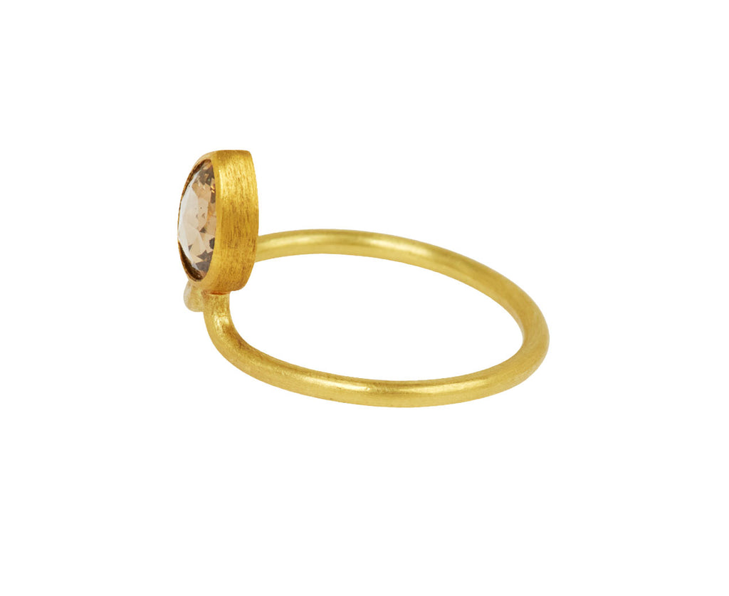 Mallary Marks Rose Cut Brown Diamond Tiara Ring - side