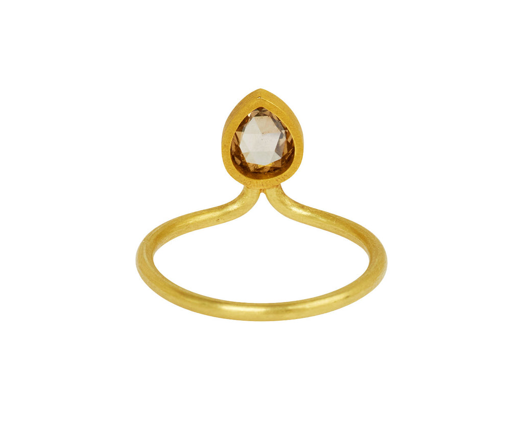 Mallary Marks Rose Cut Brown Diamond Tiara Ring - back