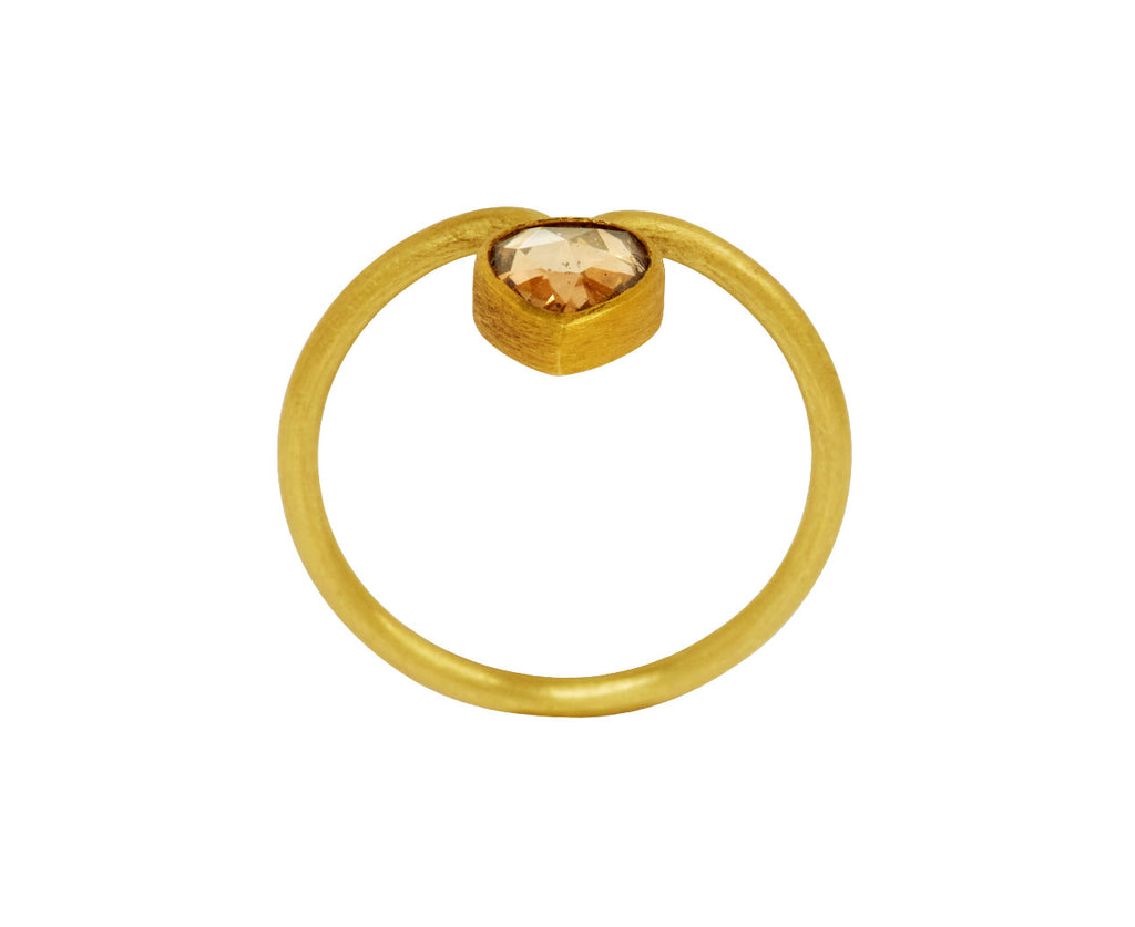 Mallary Marks Rose Cut Brown Diamond Tiara Ring - top down