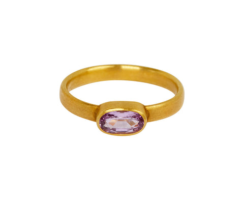 Mallary Marks Pink Sapphire Single Stone Ring