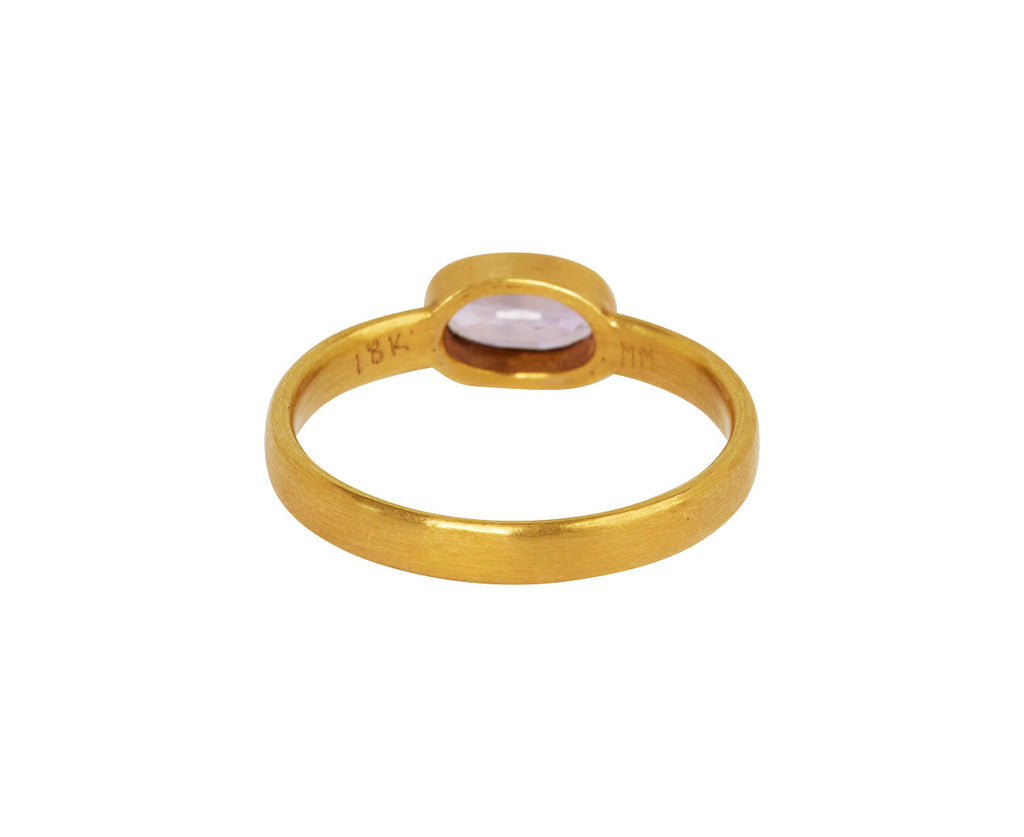 Mallary Marks Pink Sapphire Single Stone Ring - back