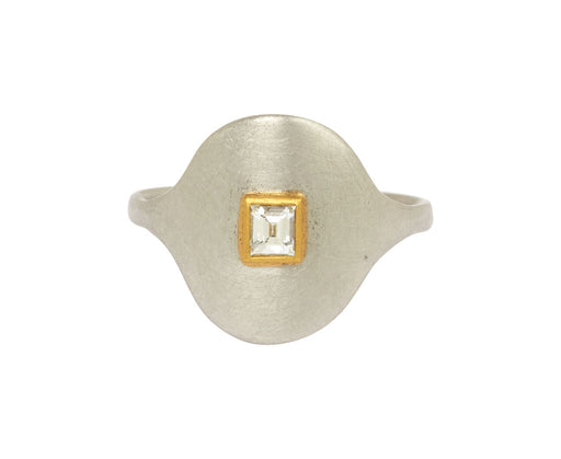 Diamond Medium Signet Ring