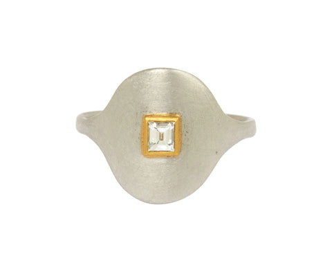 Diamond Medium Signet Ring