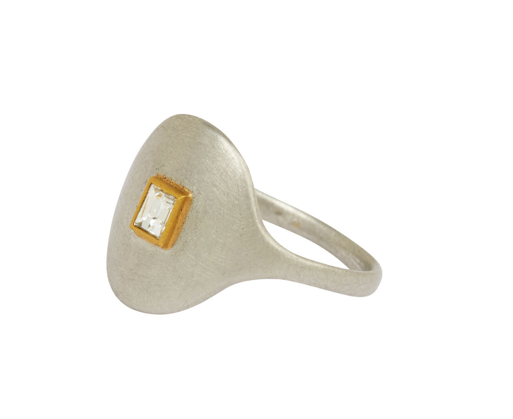 Diamond Medium Signet Ring