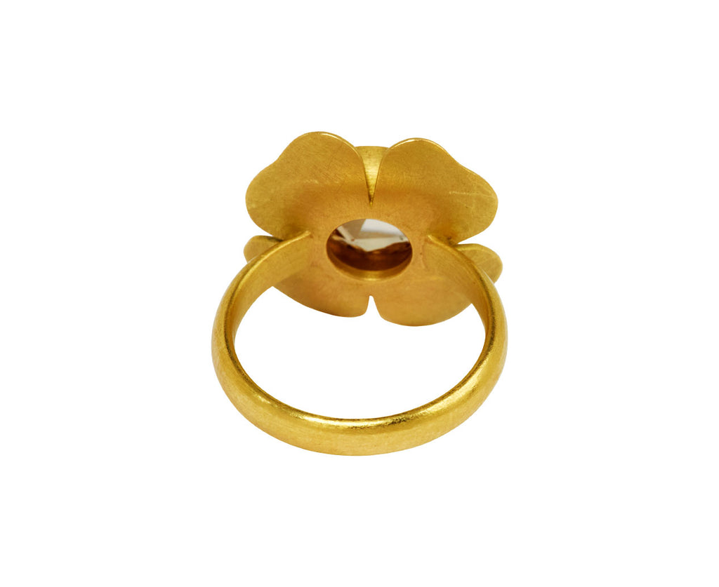Mallary Marks Champagne Rose Cut Diamond Zina Ring - back