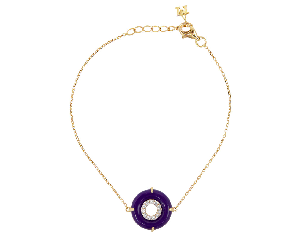 Mateo Lapis and Diamond Donut Bracelet
