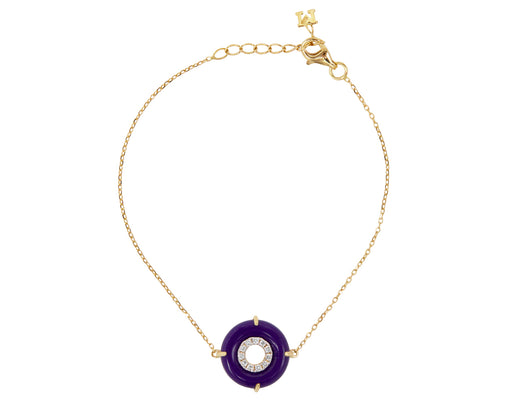 Mateo Lapis and Diamond Donut Bracelet