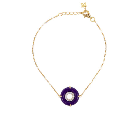 Mateo Lapis and Diamond Donut Bracelet