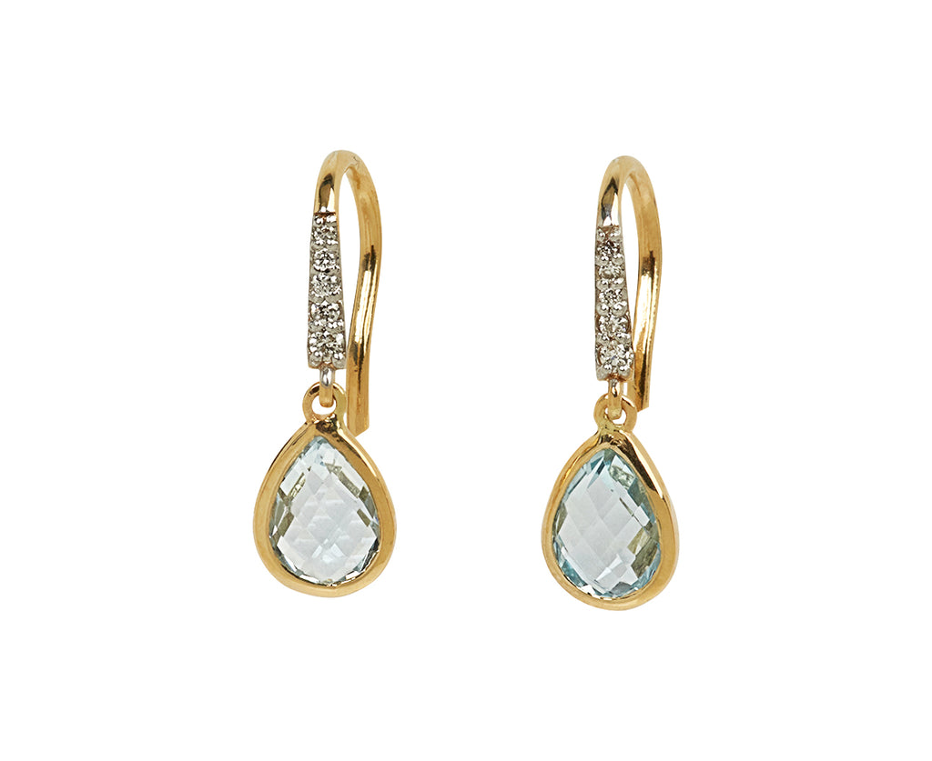 Blue Topaz Drop Earrings - TWISTonline 