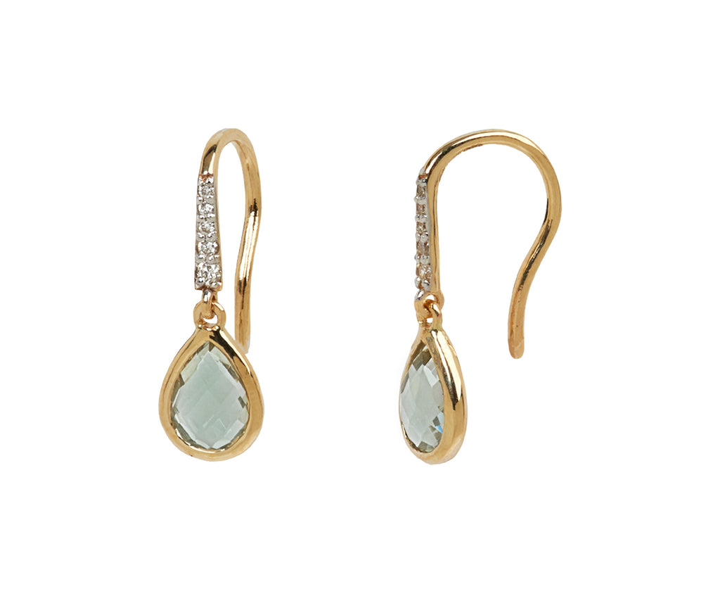 Green Amethyst Drop Earrings - TWISTonline 