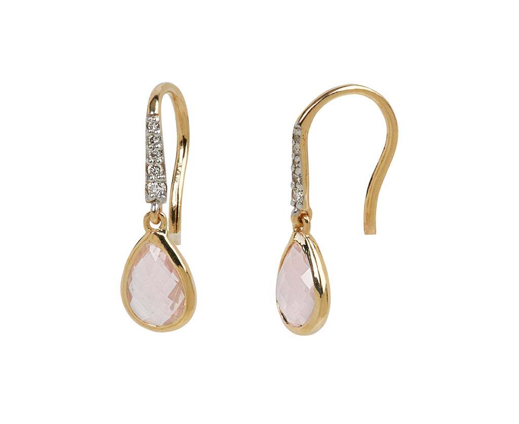 Pink Topaz Drop Earrings - TWISTonline 