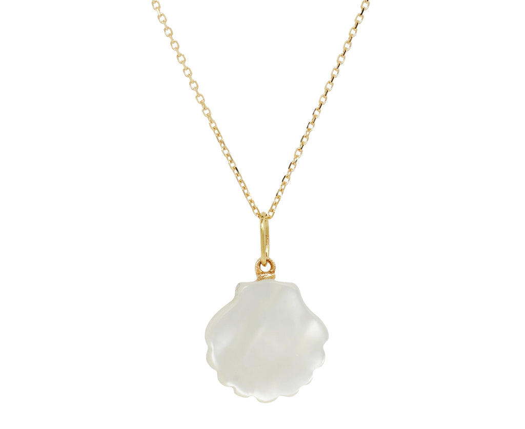 Mother-of-Pearl and Diamond Venus Pendant Necklace