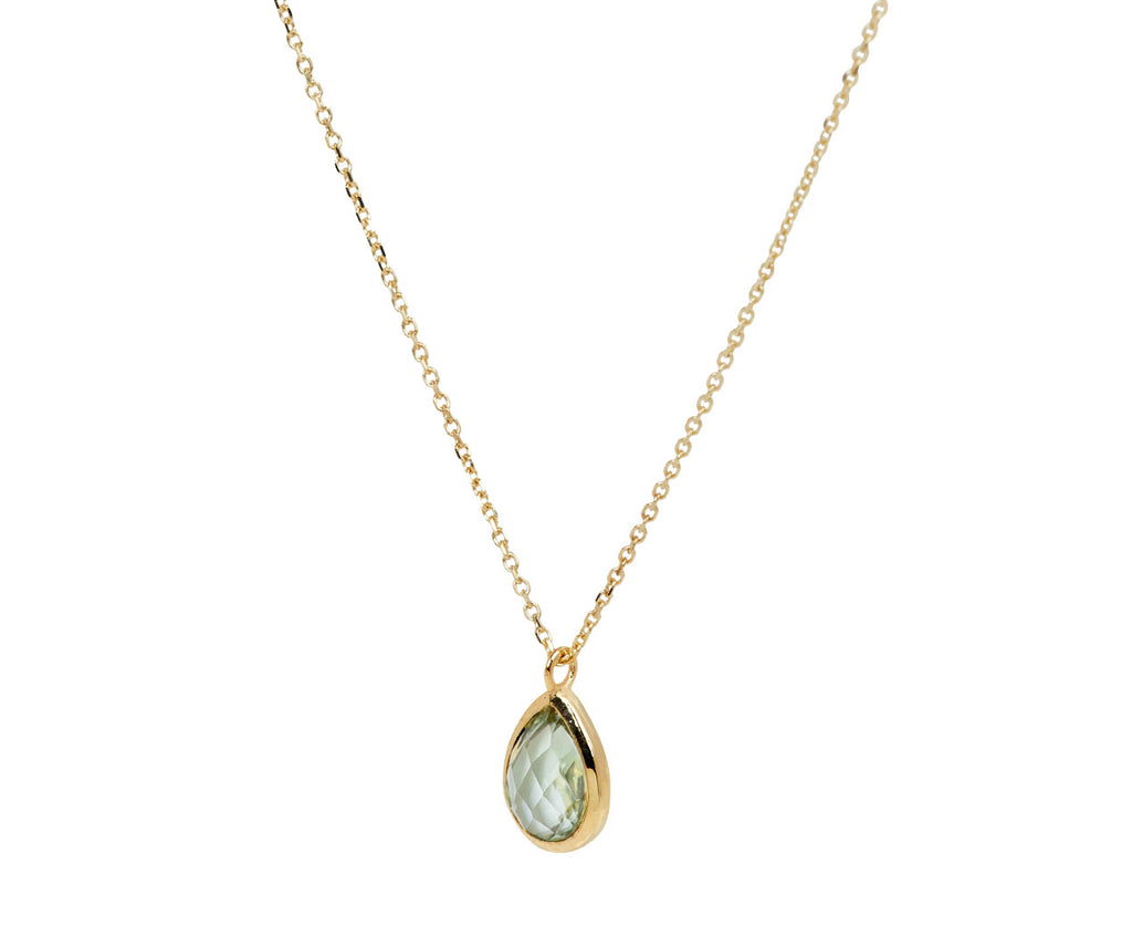 Mateo Green Amethyst Pendant Necklace - Side View