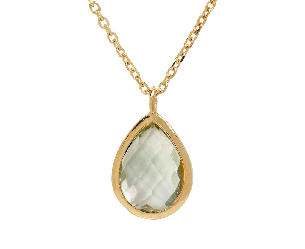 Mateo Green Amethyst Pendant Necklace - Closeup