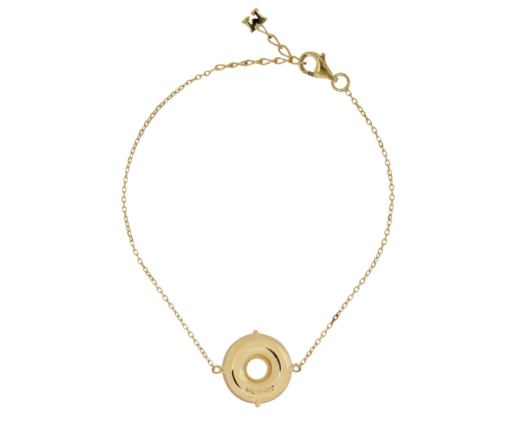 Mateo Mother-of-Pearl and Diamond Donut Bracelet - Back View