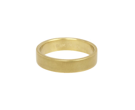 Marian Maurer Gold Men's Square Plain Band