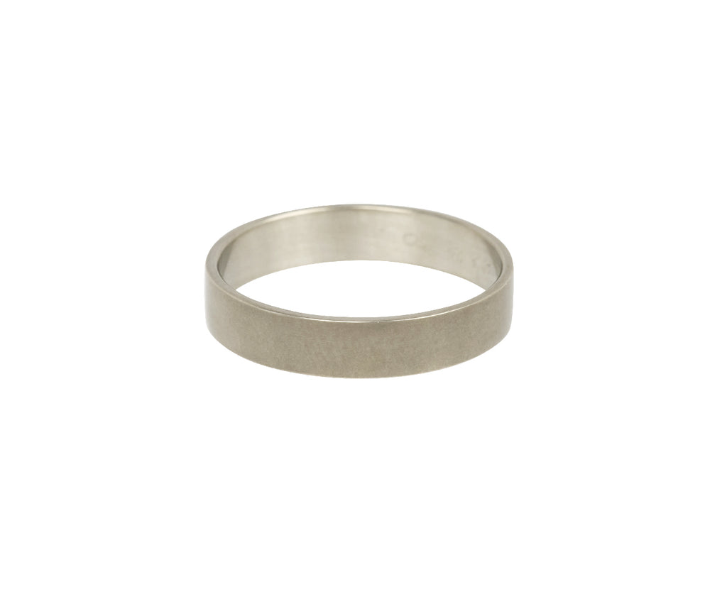 Marian Maurer White Gold Men's Wedding Band