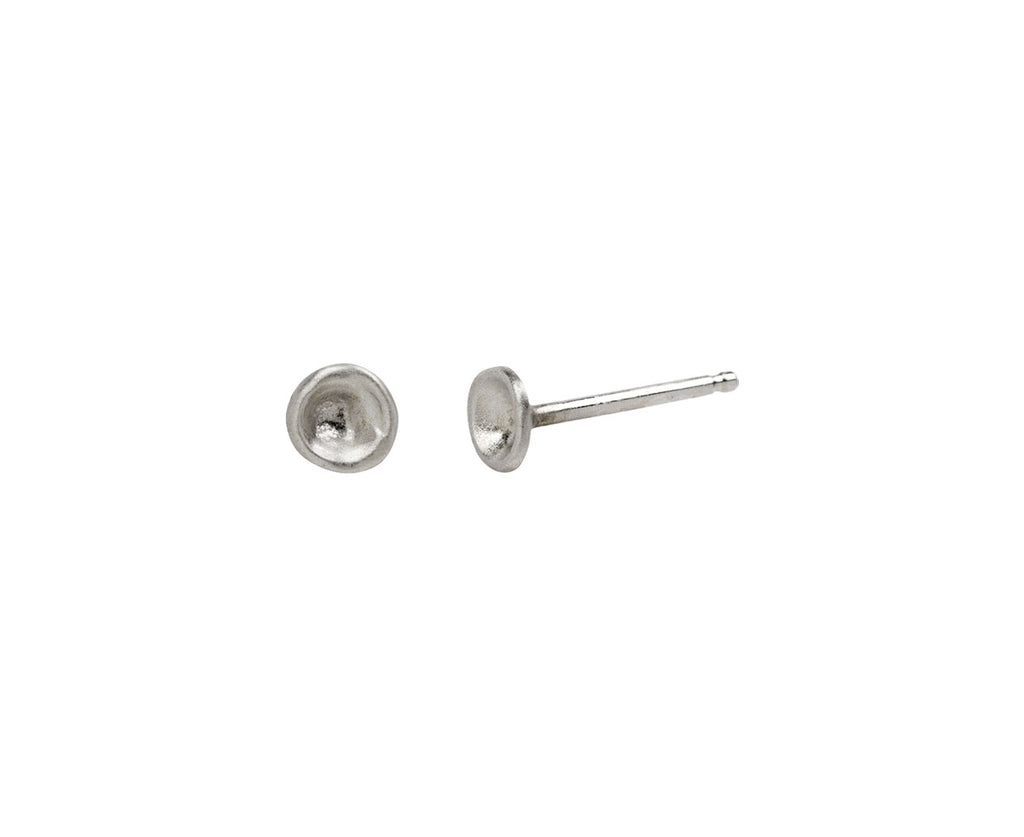 Silver Baby Mussel Stud Earrings