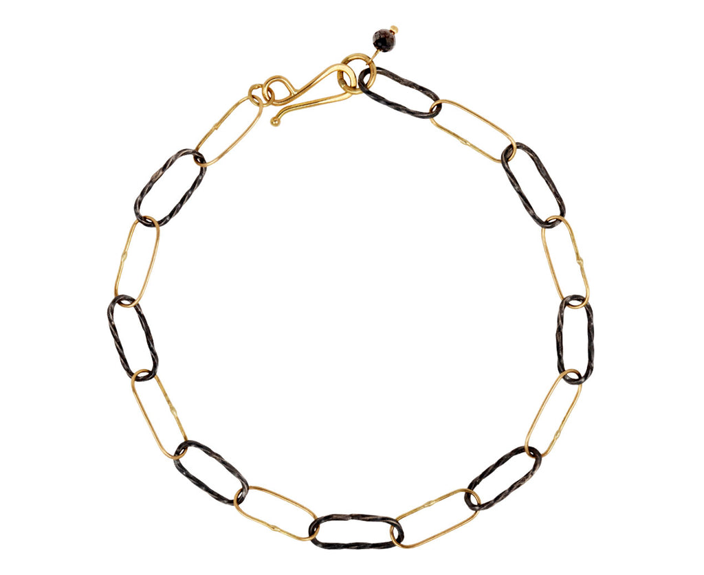 Two Tone Bowline Bracelet with Diamond