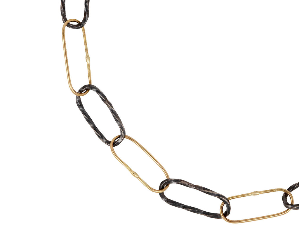 Two Tone Bowline Bracelet with Diamond
