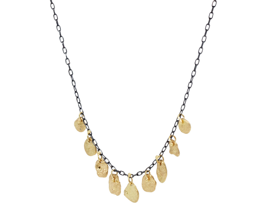Sarah McGuire Gold & Silver Waterline Necklace - Closeup #2