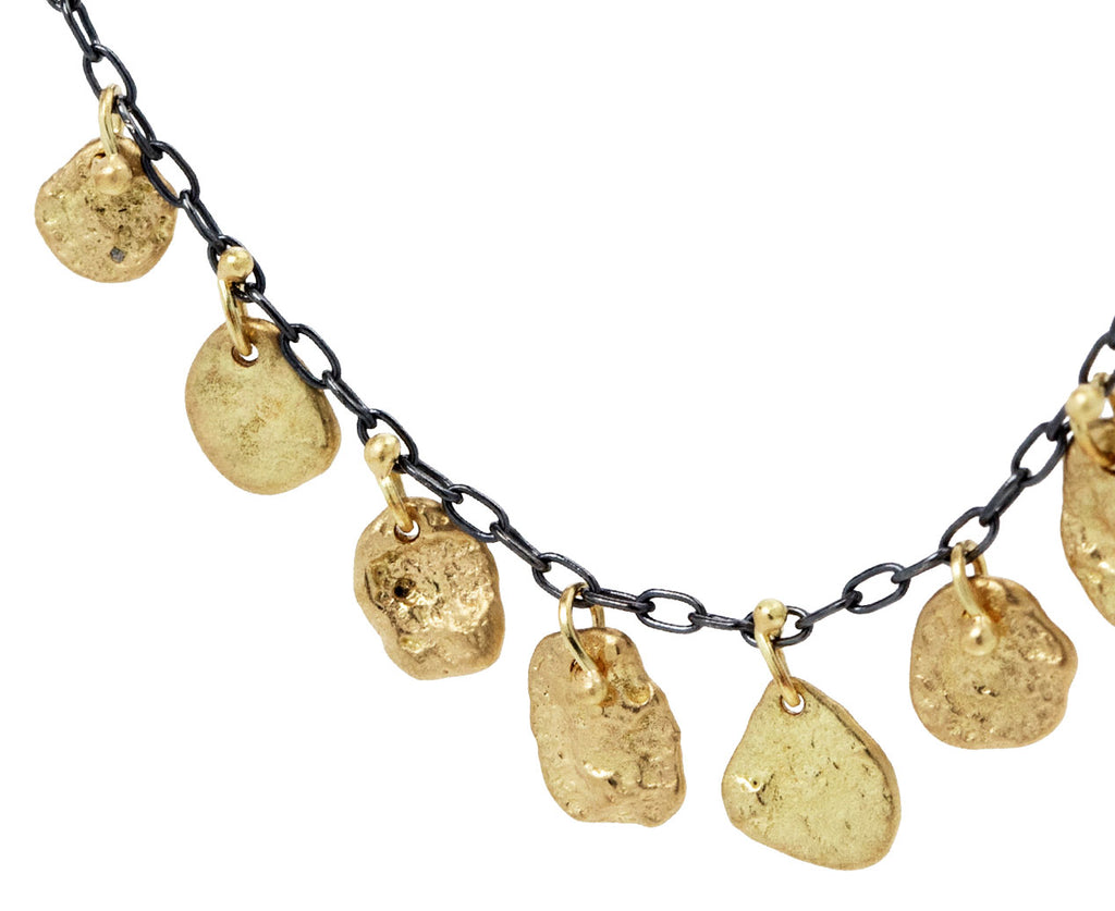 Sarah McGuire Gold & Silver Waterline Necklace - Closeup