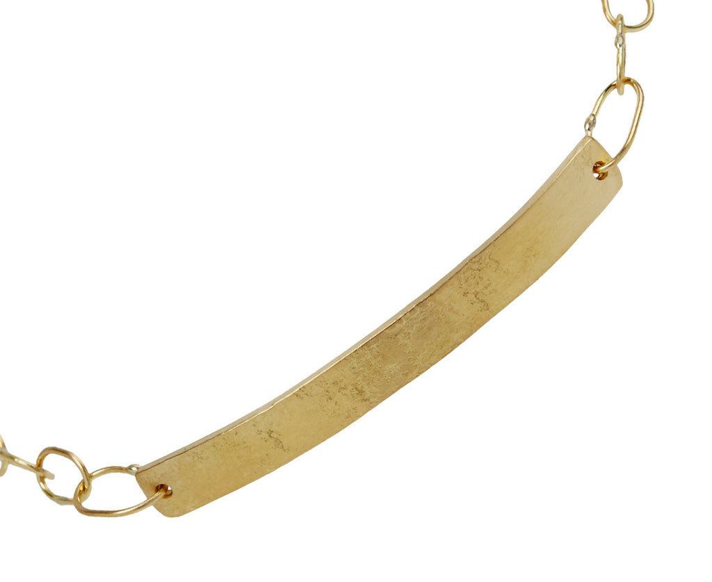 Sarah McGuire Gold ID Bracelet - Closeup